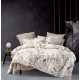 Lyra bézs virág mintás ágyneműhuzat garnitúra 7 részes