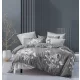 Maribel szürke virág mintás ágyneműhuzat garnitúra 7 részes