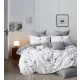 Miranda szürke fehér csillag mintás ágyneműhuzat garnitúra 7 részes