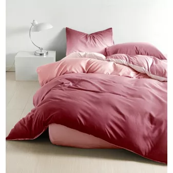 Liana vörös ombre ágyneműhuzat garnitúra 3 részes