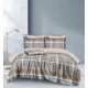 Kiara barna szürke csíkos mintás ágyneműhuzat garnitúra 3 részes