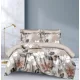 Elisa bézs alapon virág mintás ágyneműhuzat garnitúra 3 részes