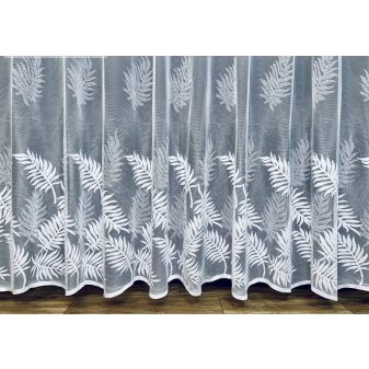 Kész függöny fehér alapon fehér Palmia A3 300x160cm