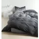 Karla fekete ombre ágyneműhuzat garnitúra 3 részes