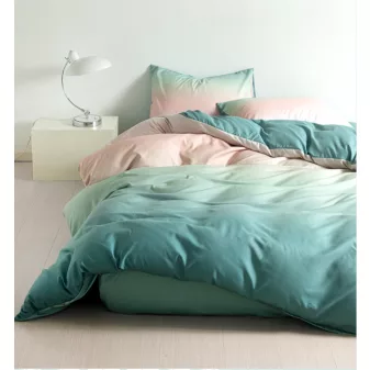 Karla zöld pink ombre ágyneműhuzat garnitúra 3 részes