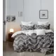 Virtu barna szürke zig-zag mintás ágyneműhuzat garnitúra 3 részes