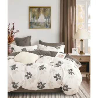   Palma fehér barna virág mintás ágyneműhuzat garnitúra 3 részes