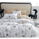 Palma fehér szürke pitypang mintás ágyneműhuzat garnitúra 7 részes