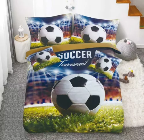 Evelis focilabda mintás ágyneműhuzat garnitúra 3 részes