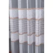 Kész függöny fehér alapon bordás barna csíkos 300x180cm