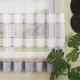 Kész függöny fehér alapon bordás szürke csíkos 300x250cm
