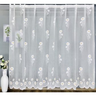 Kész függöny fehér alapon Kamilla 300x200cm
