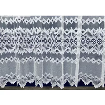 Kész függöny fehér alapon csillár 300x180cm