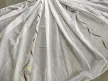Kész luxus függöny fehér alapon arany barna karikás hullámos 300x150cm