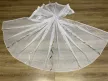Kész luxus függöny fehér alapon arany barna karikás hullámos 300x260cm