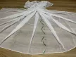 Kész luxus függöny fehér alapon zöld karikás hullámos 300x180cm