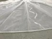 Kész luxus függöny fehér alapon ezüst karikás hullámos 300x150cm