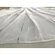 Kész luxus függöny fehér alapon fekete ezüst pálcás 300x260cm