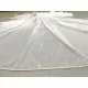 Kész luxus függöny fehér alapon ezüst pálcás 400x175cm