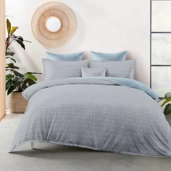   Ayaz Flanel kék egyszínű ágyneműhuzat garnitúra 3 részes