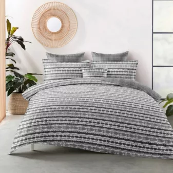   Ayaz Flanel szürke mintás ágyneműhuzat garnitúra 3 részes