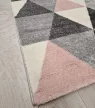     Akciós Fresh modern szőnyeg rombusz rózsaszín-szürke 200x290cm
