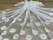 Kész függöny fehér alapon sárga margaréta 300x250cm
