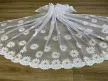 Kész függöny fehér alapon sárga margaréta 300x250cm