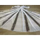 Kész függöny luxury fehér alapon görög barna 300x180cm