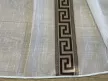 Kész függöny luxury fehér alapon görög barna 300x180cm