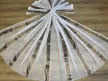 Kész függöny luxury fehér alapon görög barna 300x180cm