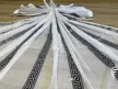 Kész függöny luxury fehér alapon görög szürke 300x260cm