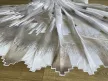 Kész Jacquard függöny fehér alapon csoki parkettás 300x200cm