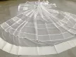 Kész függöny fehér alapon Jacquard 14 fehér csíkos 200x250cm
