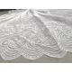 Kész függöny fehér alapon Jacquard 16 inda karika 300x250cm
