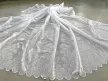 Kész függöny fehér alapon Jacquard 05 fehér szemes 300x180cm
