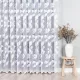 Kész függöny fehér alapon fehér sűrűlevél 300x250cm