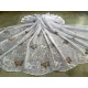 Kész függöny fehér alapon fehér barna lepkés 300x180cm