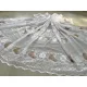 Kész függöny fehér alapon barna fehér szőlőleveles 300x250cm
