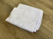 Kész függöny fehér alapon Jacquard c2 csipkés rombusz levél 300x250cm