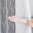 Kész függöny fehér alapon fehér pálcás 400x180cm