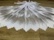 Kész függöny fehér alapon fehér parkettás 300x250cm