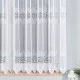 Kész függöny fehér alapon fehér vizilufi 300x180cm