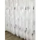 Kész Jacquard függöny fehér alapon fekete parkettás 300x155cm
