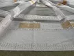 Kész függöny fehér alapon görög arany 500x250cm