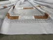 Kész függöny fehér alapon görög karamell 500x180cm