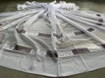 Kész függöny fehér alapon görög szürke 300x180cm