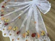 Kész függöny fehér alapon katicás margaréta 300x180cm