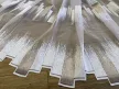 Kész függöny fehér alapon keki zöld parkettás 300x180cm