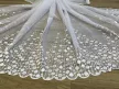 Kész függöny fehér alapon Jacquard kis pöttyös 300x180cm